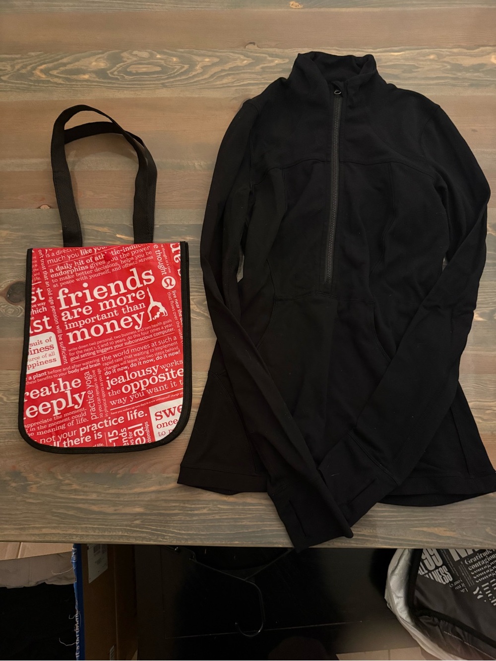 lululemon athletica define Black half zip Jacket